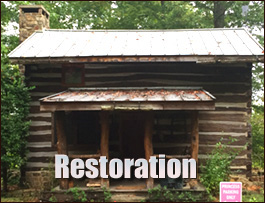 Historic Log Cabin Restoration  Garland, North Carolina